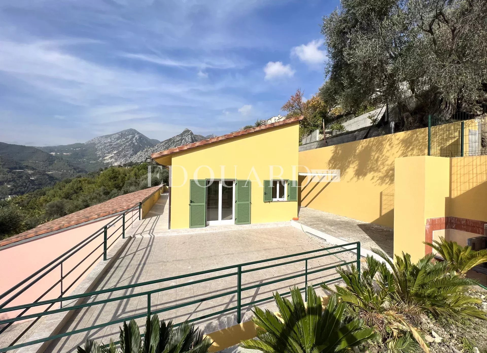 Villa en cours de rénovation avec vaste terrain, spacieuse terrasse, double garage et parking. Exclusivité